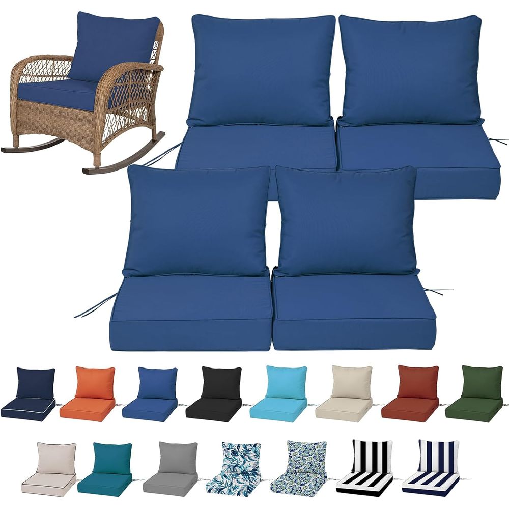 Outdoor Furniture For Patio - 24x24 Outdoor Diepe Zitkussens Set van