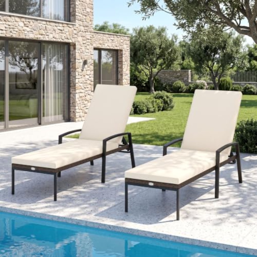 Outdoor Furniture Lounge Set - Tuinmeubelset voor buiten: rotan wicker lounge
