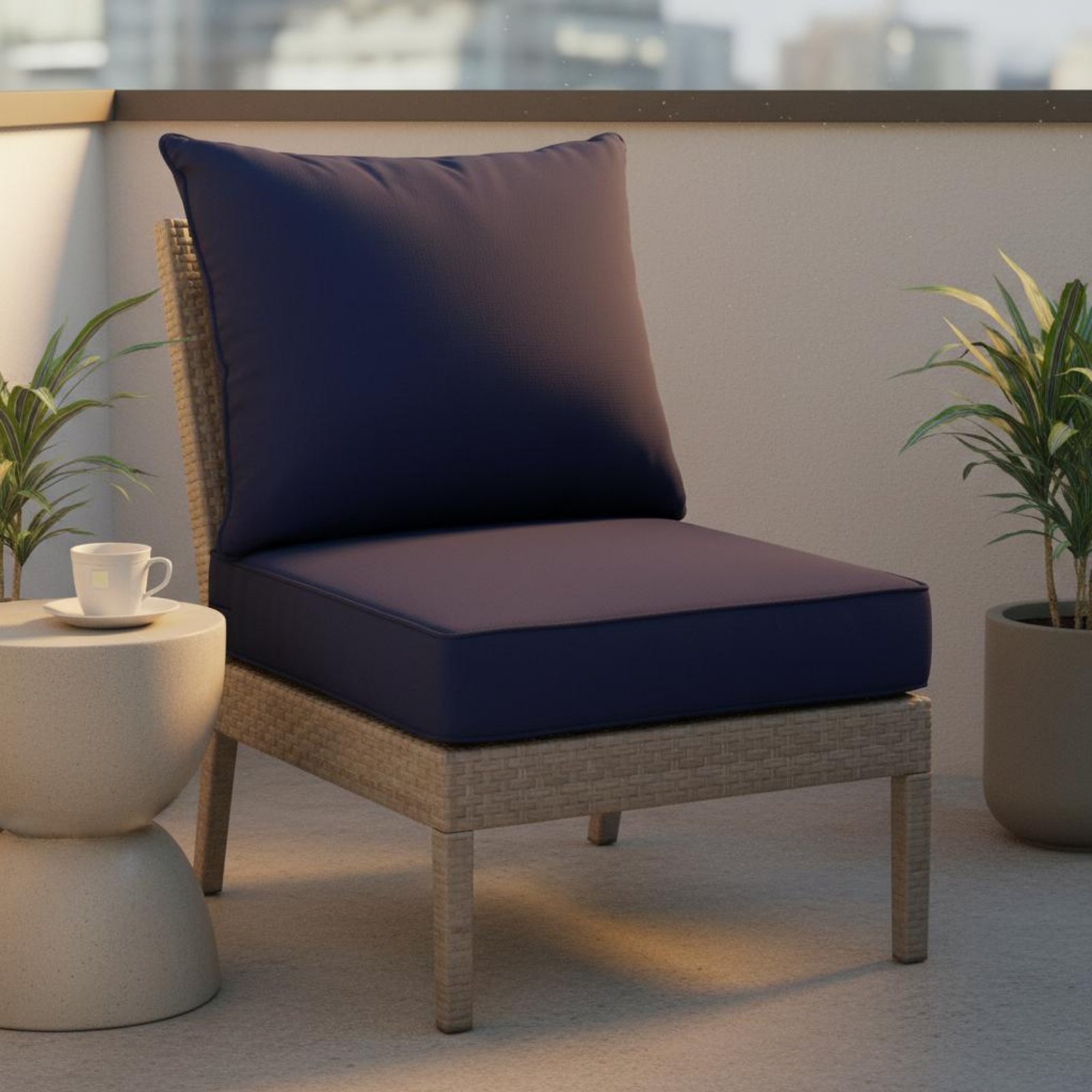 Outdoor Furniture For Patio - Tuinstoelkussen met verborgen sluiting Tuinstoelkussenset Zit-