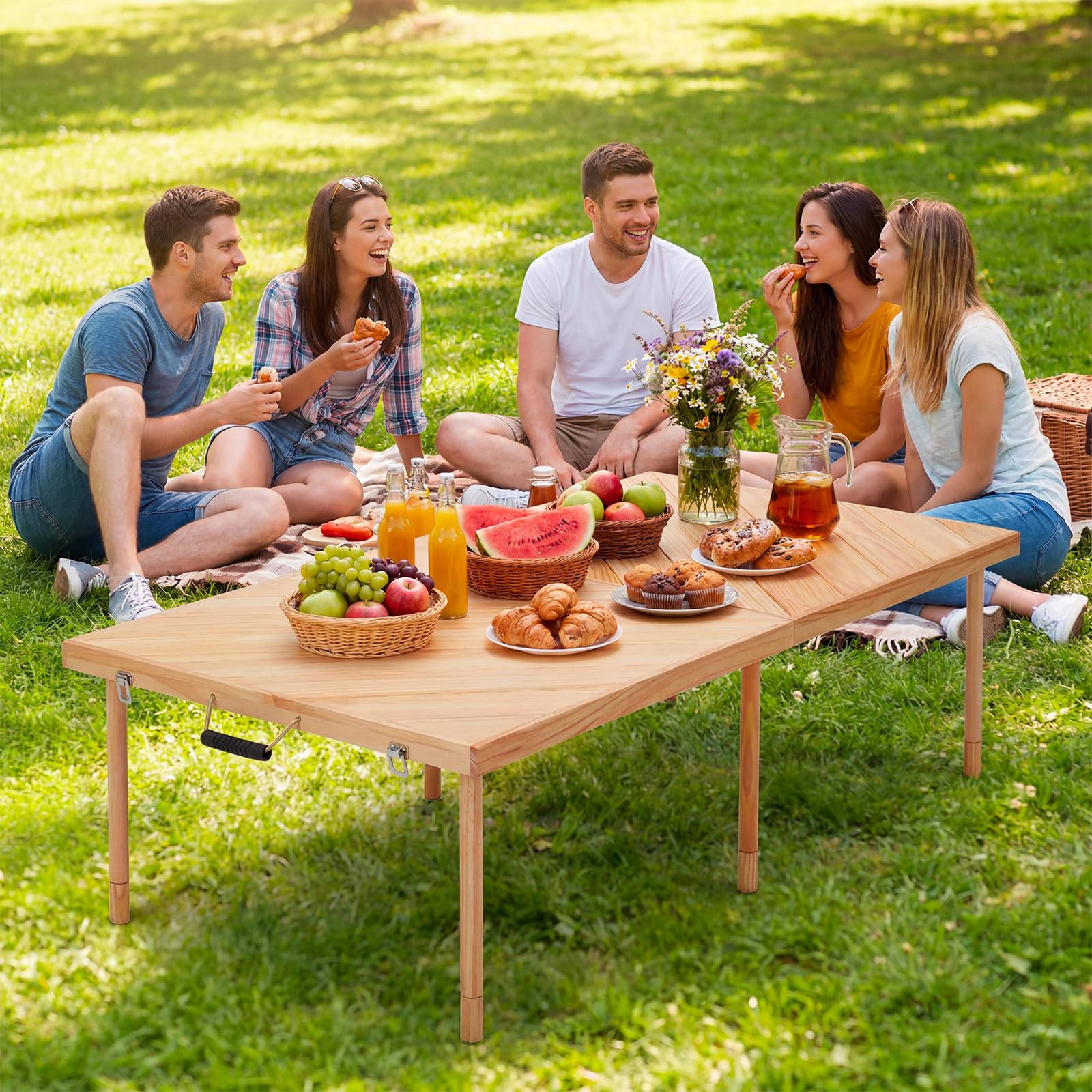 Opvouwbare picknicktafel voor  - Folding Picnic Table recensie en prijs