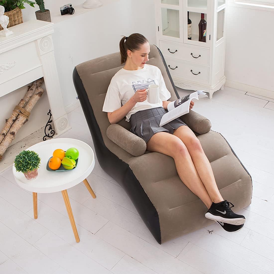 Opvouwbare luie bank, opblaasb - Outdoor Furniture Lounge Set recensie en prijs