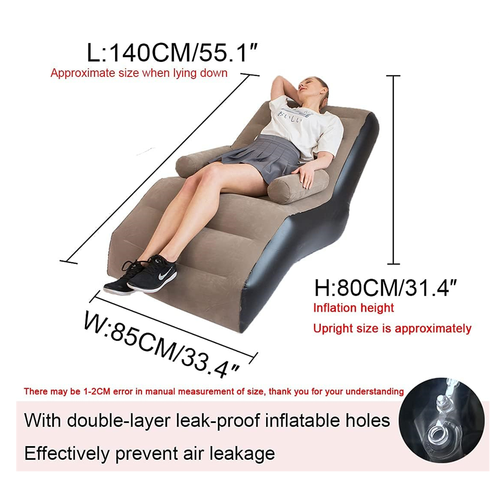 Opvouwbare luie bank, opblaasb - Outdoor Furniture Lounge Set recensie en prijs