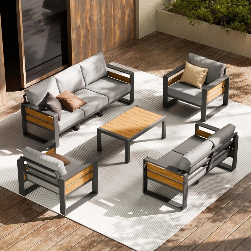 Aluminium tuinmeubelset met ta - Outdoor Furniture Lounge Set recensie en prijs