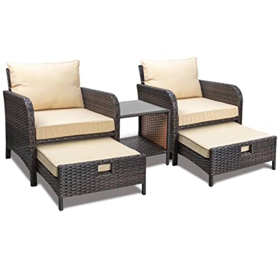 Balkonmeubilair 5-delige patio - Outdoor Furniture Lounge Set recensie en prijs