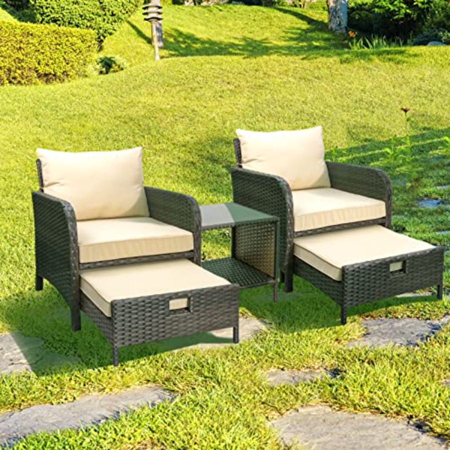 Balkonmeubilair 5-delige patio - Outdoor Furniture Lounge Set recensie en prijs